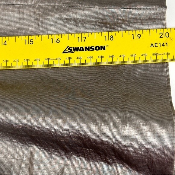 BCBGMaxAzria Metallic A-Line Box Pleated Skirt 2 - Picture 6 of 7